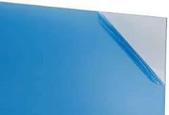 Made in USA - 1/4" Thick x 24" Wide x 4' Long, Acrylic Sheet - Clear - Industrial Tool & Supply