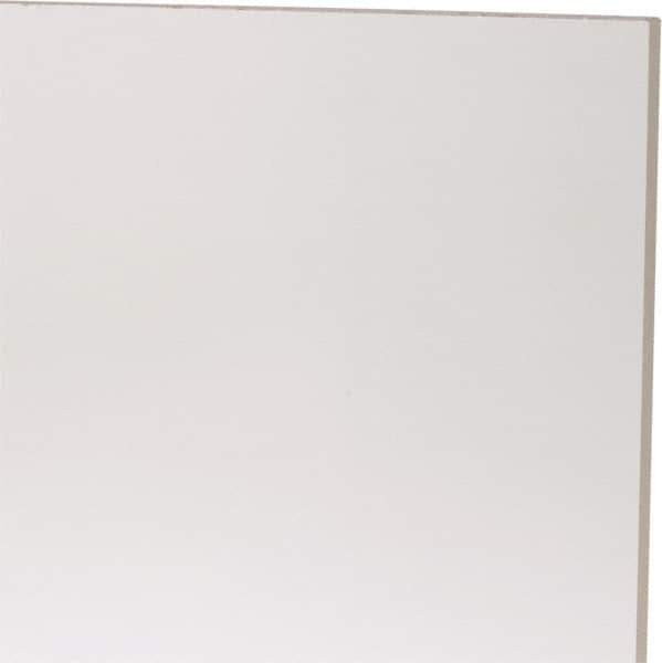 Made in USA - 1/4" Thick x 24" Wide x 4' Long, Acrylic Sheet - Clear, Abrasion Resistant Grade - Industrial Tool & Supply