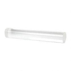 Made in USA - 4' Long, 1-1/2" Diam, Acrylic Plastic Rod - Clear - Industrial Tool & Supply