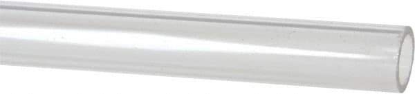 Made in USA - 7/8 Inch Outside Diameter x 6 Ft. Long, Plastic Round Tube - Acrylic - Industrial Tool & Supply