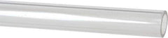 Made in USA - 3/4 Inch Outside Diameter x 6 Ft. Long, Plastic Round Tube - Acrylic - Industrial Tool & Supply
