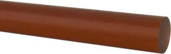 Made in USA - 1' Long, 1-1/2" Diam, PVDF Plastic Rod - White - Industrial Tool & Supply