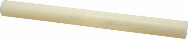 Made in USA - 1' Long, 1-1/8" Diam, Nylon 6/6 Plastic Rod - Natural (Color) - Industrial Tool & Supply