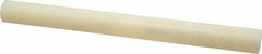 Made in USA - 1' Long, 1-1/8" Diam, Nylon 6/6 Plastic Rod - Natural (Color) - Industrial Tool & Supply