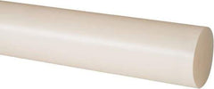Made in USA - 2' Long, 1-3/8" Diam, Nylon 6/6 Plastic Rod - Natural (Color) - Industrial Tool & Supply