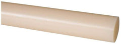Made in USA - 8' Long, 1-3/8" Diam, Nylon 6/6 Plastic Rod - Natural (Color) - Industrial Tool & Supply
