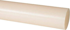 Made in USA - 4' Long, 1-3/4" Diam, Nylon 6/6 Plastic Rod - Natural (Color) - Industrial Tool & Supply