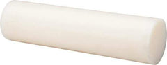 Made in USA - 1' Long, 4-1/2" Diam, Nylon 6/6 Plastic Rod - Natural (Color) - Industrial Tool & Supply