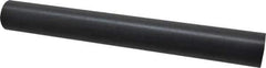 Made in USA - 1' Long, 1-1/2" Diam, Nylon 6/6 Plastic Rod - Black - Industrial Tool & Supply