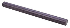 Made in USA - 4' Long, 1-3/4" Diam, Nylon 6/6 (MDS-Filled) Plastic Rod - Black - Industrial Tool & Supply