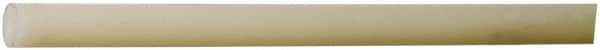 Made in USA - 1-1/2 Inch Outside Diameter x 5 Ft. Long, Plastic Round Tube - Nylon 6/6 - Industrial Tool & Supply