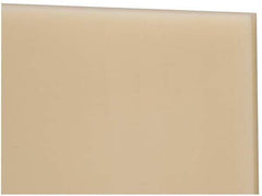 Made in USA - 1/4" Thick x 12" Wide x 4' Long, Nylon 6/6 Sheet - Natural - Industrial Tool & Supply