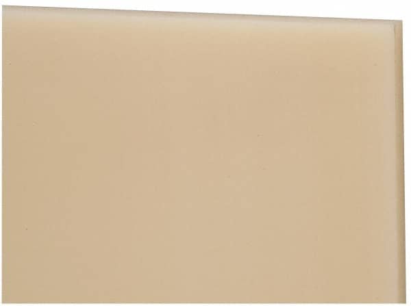 Made in USA - 2' x 1' x 2-1/2" Natural (Color) Nylon 6/6 Sheet - Industrial Tool & Supply