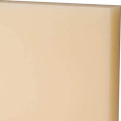 Made in USA - 3/4" Thick x 12" Wide x 2' Long, Nylon 6/6 Sheet - Natural - Industrial Tool & Supply