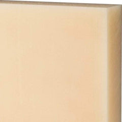 Made in USA - 1-1/2" Thick x 24" Wide x 2' Long, Nylon 6/6 Sheet - Natural - Industrial Tool & Supply