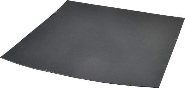 Made in USA - 1/16" Thick x 12" Wide x 1' Long, Nylon 6/6 Sheet - Black - Industrial Tool & Supply