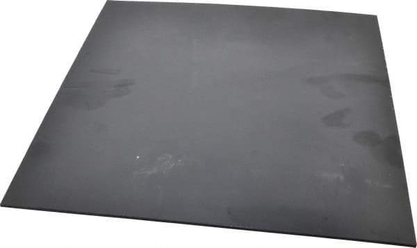 Made in USA - 1/8" Thick x 12" Wide x 1' Long, Nylon 6/6 Sheet - Black - Industrial Tool & Supply