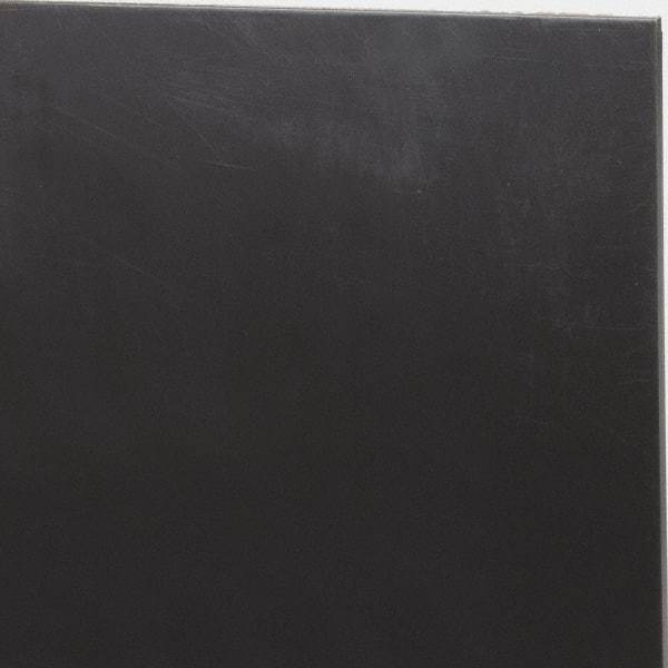 Made in USA - 1/16" Thick x 12" Wide x 2' Long, Nylon 6/6 (MDS-Filled) Sheet - Black - Industrial Tool & Supply