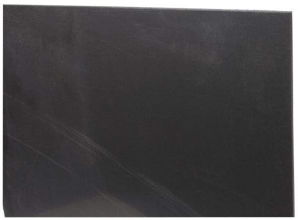Made in USA - 1/16" Thick x 24" Wide x 2' Long, Nylon 6/6 (MDS-Filled) Sheet - Black - Industrial Tool & Supply