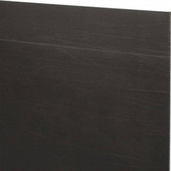 Made in USA - 3/32" Thick x 12" Wide x 2' Long, Nylon 6/6 (MDS-Filled) Sheet - Black - Industrial Tool & Supply