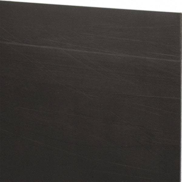 Made in USA - 1/8" Thick x 12" Wide x 1' Long, Nylon 6/6 (MDS-Filled) Sheet - Black - Industrial Tool & Supply