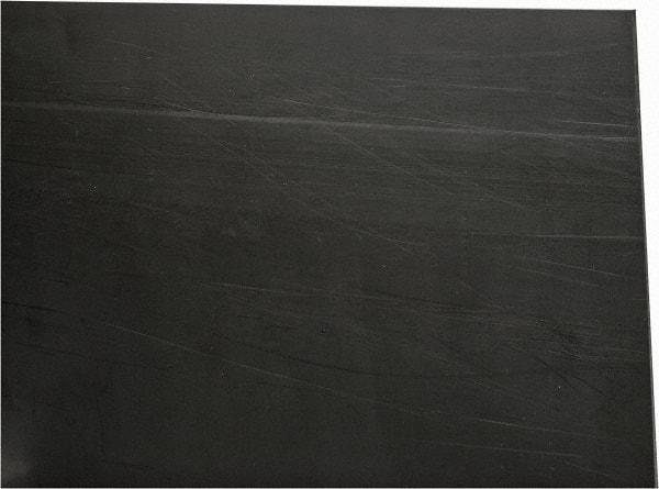 Made in USA - 1/8" Thick x 24" Wide x 2' Long, Nylon 6/6 (MDS-Filled) Sheet - Black - Industrial Tool & Supply