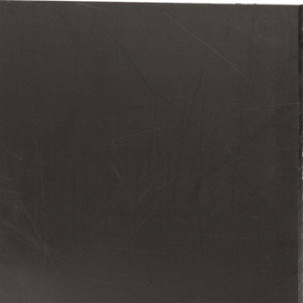 Made in USA - 3/16" Thick x 12" Wide x 1' Long, Nylon 6/6 (MDS-Filled) Sheet - Black - Industrial Tool & Supply