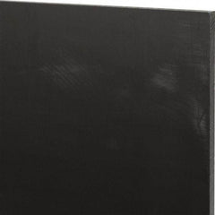 Made in USA - 1/4" Thick x 12" Wide x 1' Long, Nylon 6/6 (MDS-Filled) Sheet - Black - Industrial Tool & Supply