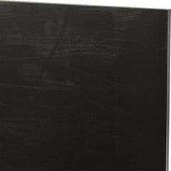 Made in USA - 1/4" Thick x 12" Wide x 2' Long, Nylon 6/6 (MDS-Filled) Sheet - Black - Industrial Tool & Supply