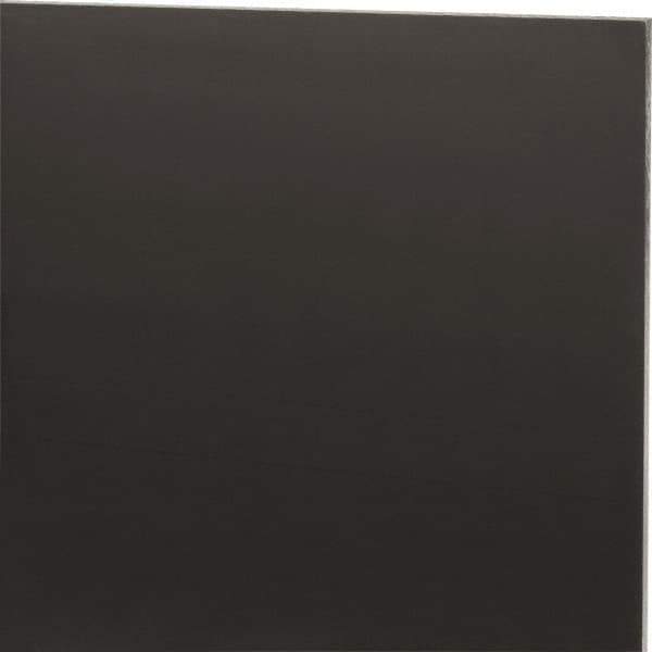 Made in USA - 1/4" Thick x 12" Wide x 4' Long, Nylon 6/6 (MDS-Filled) Sheet - Black - Industrial Tool & Supply