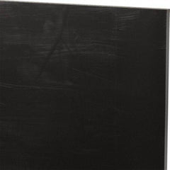 Made in USA - 1/4" Thick x 24" Wide x 2' Long, Nylon 6/6 (MDS-Filled) Sheet - Black - Industrial Tool & Supply