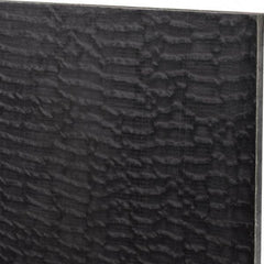Made in USA - 3/8" Thick x 12" Wide x 2' Long, Nylon 6/6 (MDS-Filled) Sheet - Black - Industrial Tool & Supply