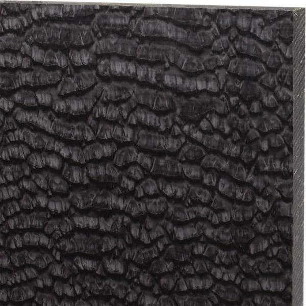 Made in USA - 1/2" Thick x 12" Wide x 1' Long, Nylon 6/6 (MDS-Filled) Sheet - Black - Industrial Tool & Supply