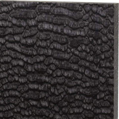 Made in USA - 1/2" Thick x 12" Wide x 2' Long, Nylon 6/6 (MDS-Filled) Sheet - Black - Industrial Tool & Supply
