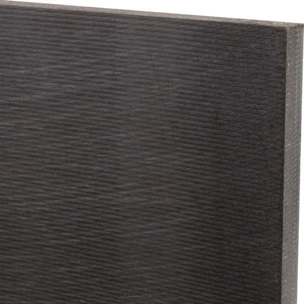 Made in USA - 3/4" Thick x 12" Wide x 2' Long, Nylon 6/6 (MDS-Filled) Sheet - Black - Industrial Tool & Supply