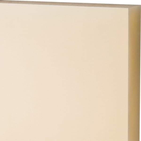 Made in USA - 1" Thick x 12" Wide x 2' Long, Nylon 6/6 (MDS-Filled) Sheet - Black - Industrial Tool & Supply