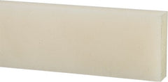 Made in USA - 2' x 3" x 3/4" Natural (Color) Nylon 6/6 Rectangular Bar - Industrial Tool & Supply