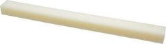 Made in USA - 1 Ft. Long x 1 Inch Wide x 3/4 Inch High, Nylon, Rectangular Plastic Bar - Natural - Industrial Tool & Supply