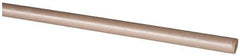 Made in USA - 4' Long, 1/2" Diam, PEEK Plastic Rod - Thermoplastic - Industrial Tool & Supply