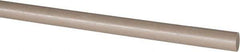 Made in USA - 8' Long, 1/2" Diam, PEEK Plastic Rod - Thermoplastic - Industrial Tool & Supply