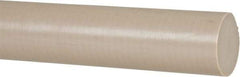 Made in USA - 1' Long, 1-1/2" Diam, PEEK Plastic Rod - Thermoplastic - Industrial Tool & Supply