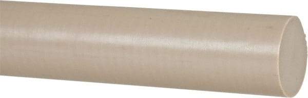 Made in USA - 4' Long, 1" Diam, PEEK Plastic Rod - Thermoplastic - Industrial Tool & Supply