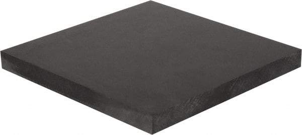 Made in USA - 1/2" Thick x 12" Wide x 4' Long, Polycarbonate Sheet - Black - Industrial Tool & Supply