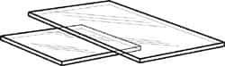 Made in USA - 6mm Thick x 48" Wide x 8' Long, Acrylic Sheet - Clear, Static Dissipative Grade - Industrial Tool & Supply