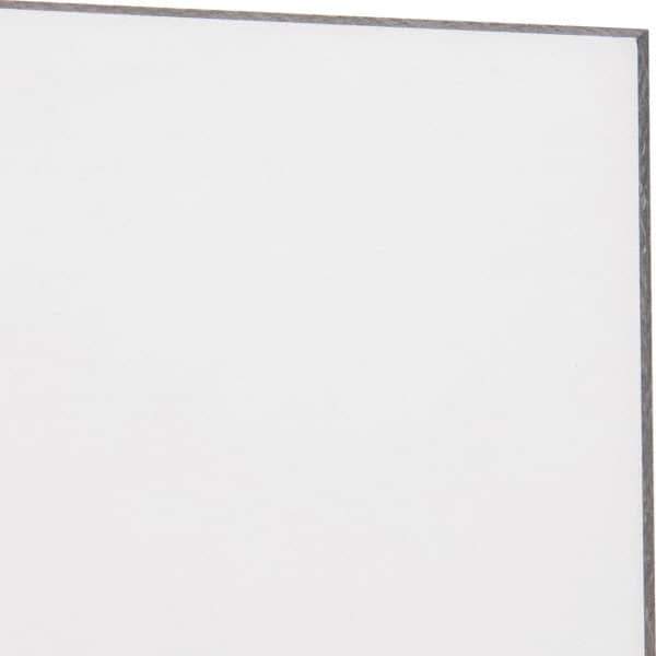 Made in USA - 3/8" Thick x 24" Wide x 2' Long, Polycarbonate Sheet - Abrasion Resistant Grade - Industrial Tool & Supply