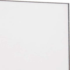 Made in USA - 3/8" Thick x 24" Wide x 2' Long, Polycarbonate Sheet - Abrasion Resistant Grade - Industrial Tool & Supply