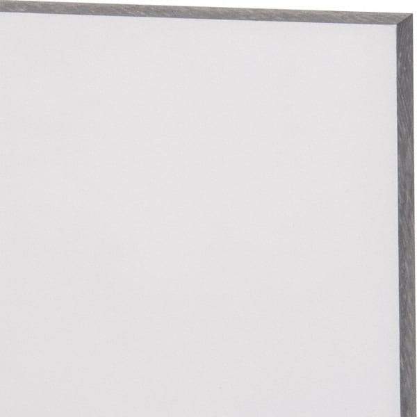 Made in USA - 1/8" Thick x 24" Wide x 4' Long, Polycarbonate Sheet - Abrasion Resistant Grade - Industrial Tool & Supply