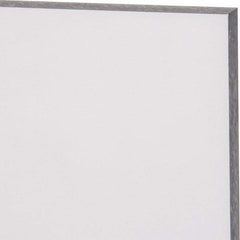 Made in USA - 1/8" Thick x 24" Wide x 4' Long, Polycarbonate Sheet - Abrasion Resistant Grade - Industrial Tool & Supply