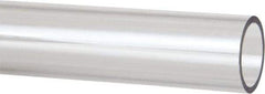 Made in USA - 3/4 Inch Outside Diameter x 8 Ft. Long, Plastic Round Tube - Polycarbonate - Industrial Tool & Supply