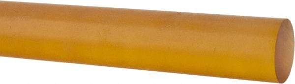Made in USA - 4' Long, 1/2" Diam, Polyetherimide (PEI) Plastic Rod - Natural (Color) - Industrial Tool & Supply